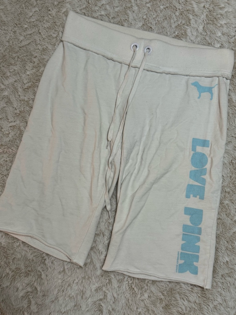 Vintage Victoria's Secret Pink, white capri shorts Size XS